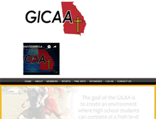 Tablet Screenshot of gicaasports.com